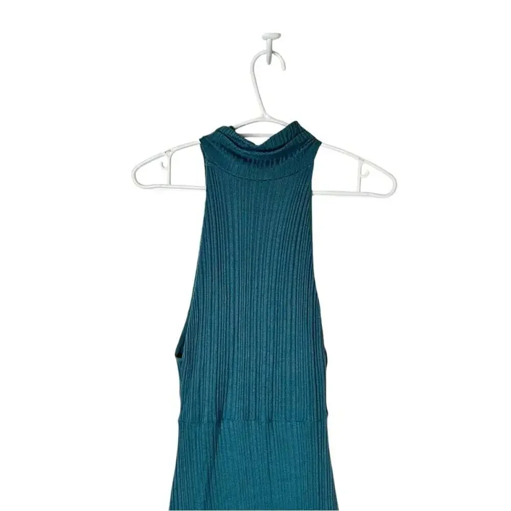 Free People Athea Maxi Dress Ancient Turquoise Small Sleeveless Elegant Flowy